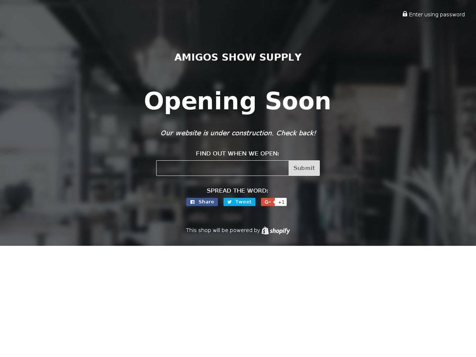 amigosshowsupply.com shopify website screenshot