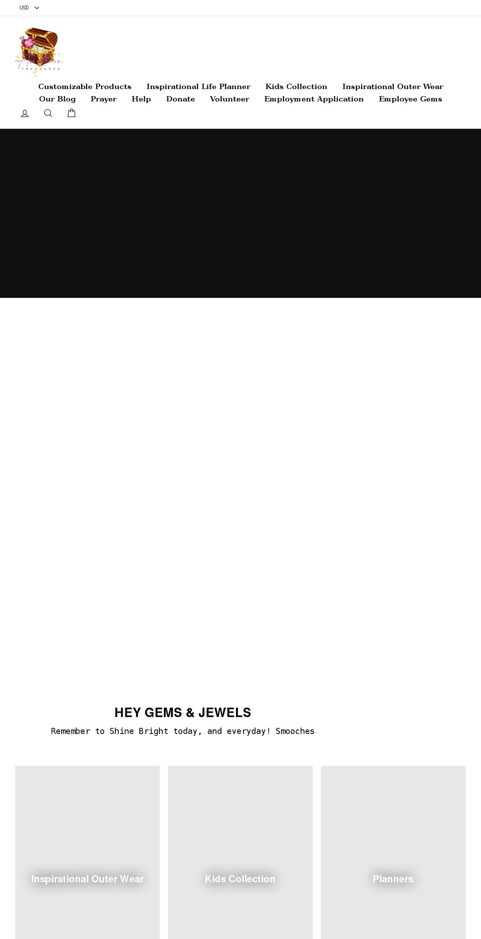 amilliontreasures.com shopify website screenshot