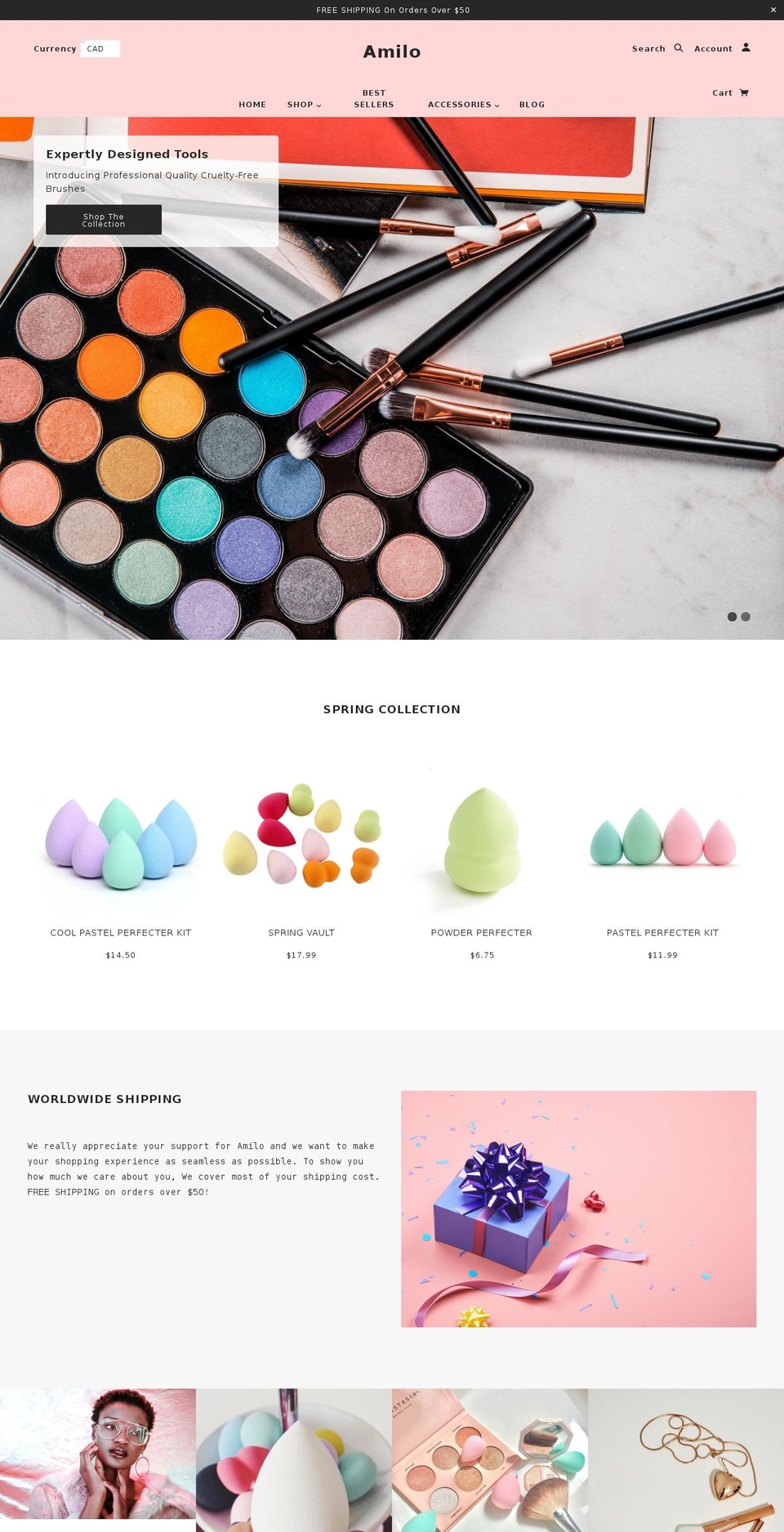amiloshop.com — Shopify storefront screenshot