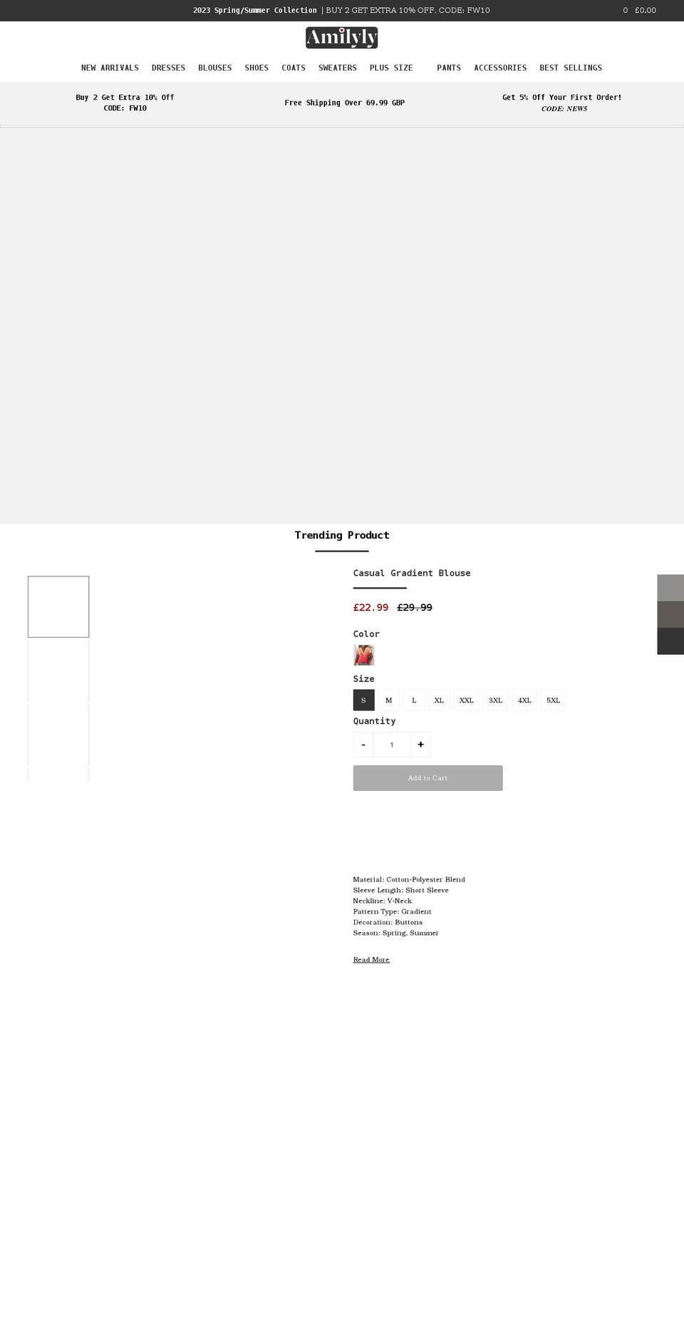 amilyly.com shopify website screenshot