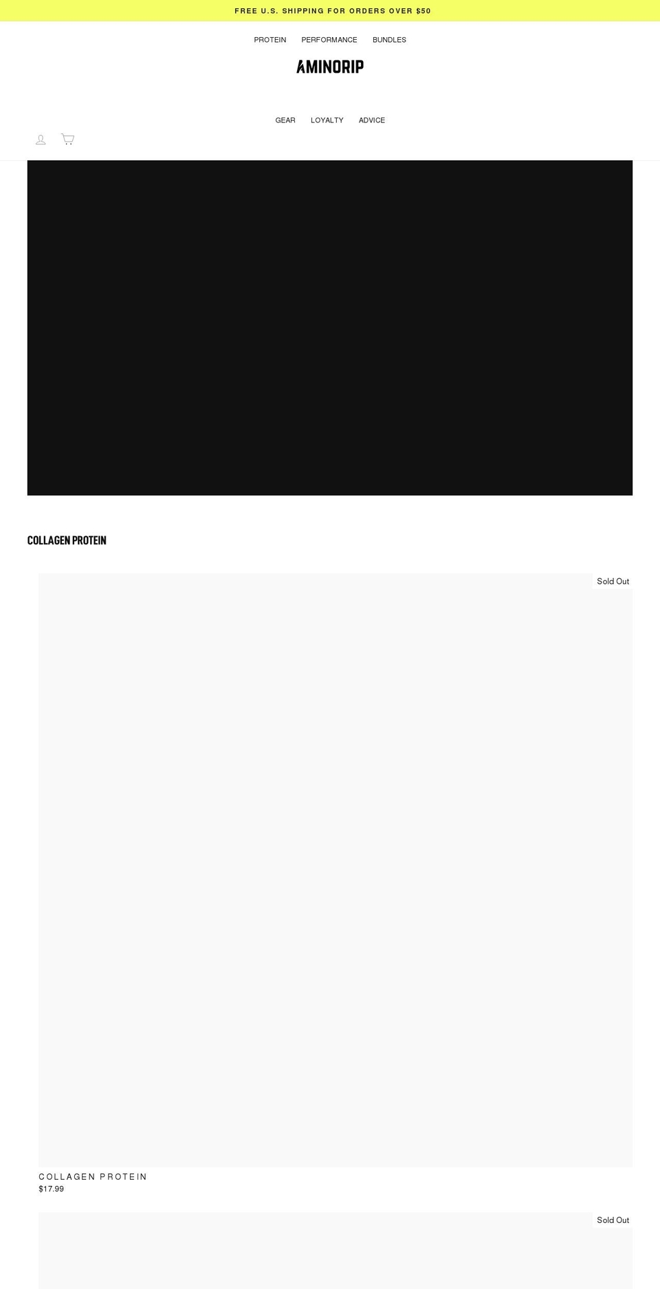 aminoripracing.com shopify website screenshot