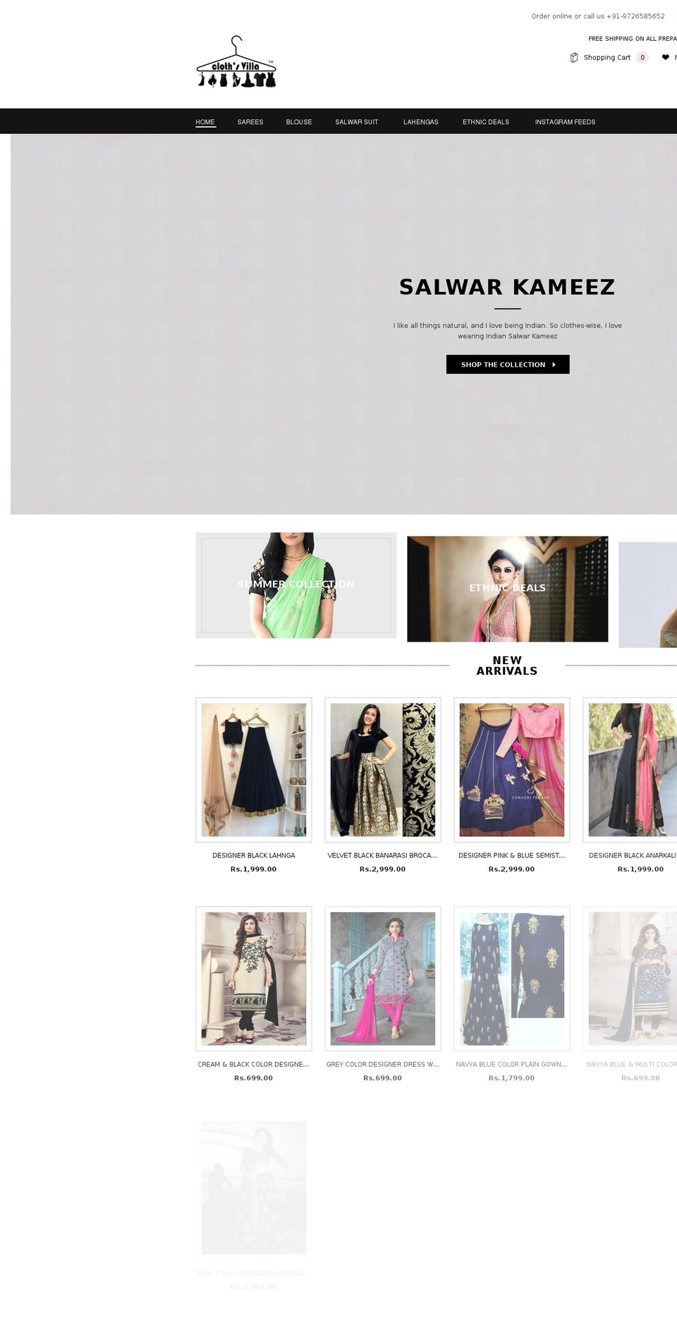 clothsvilla Shopify theme site example amirashotel.com