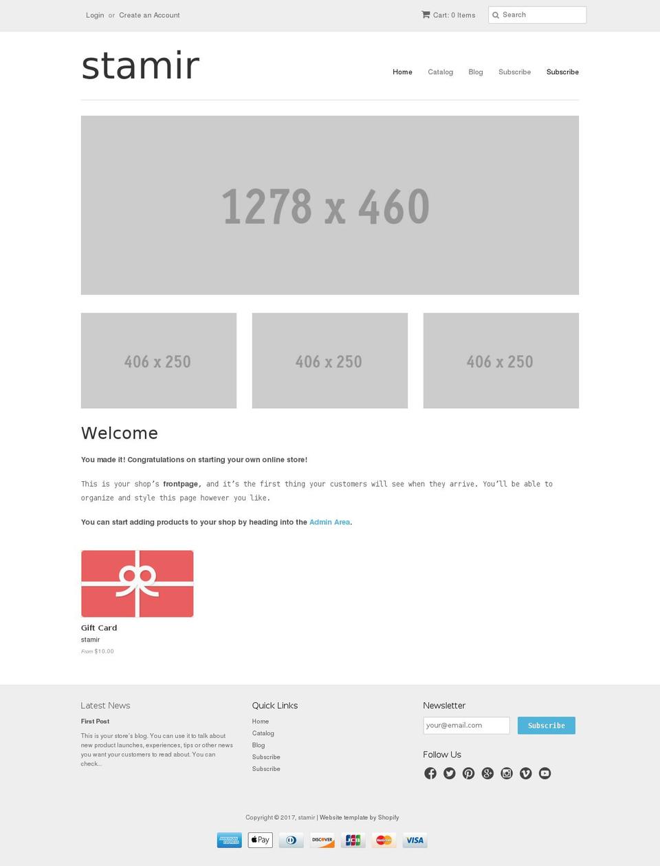 amirstore.com shopify website screenshot