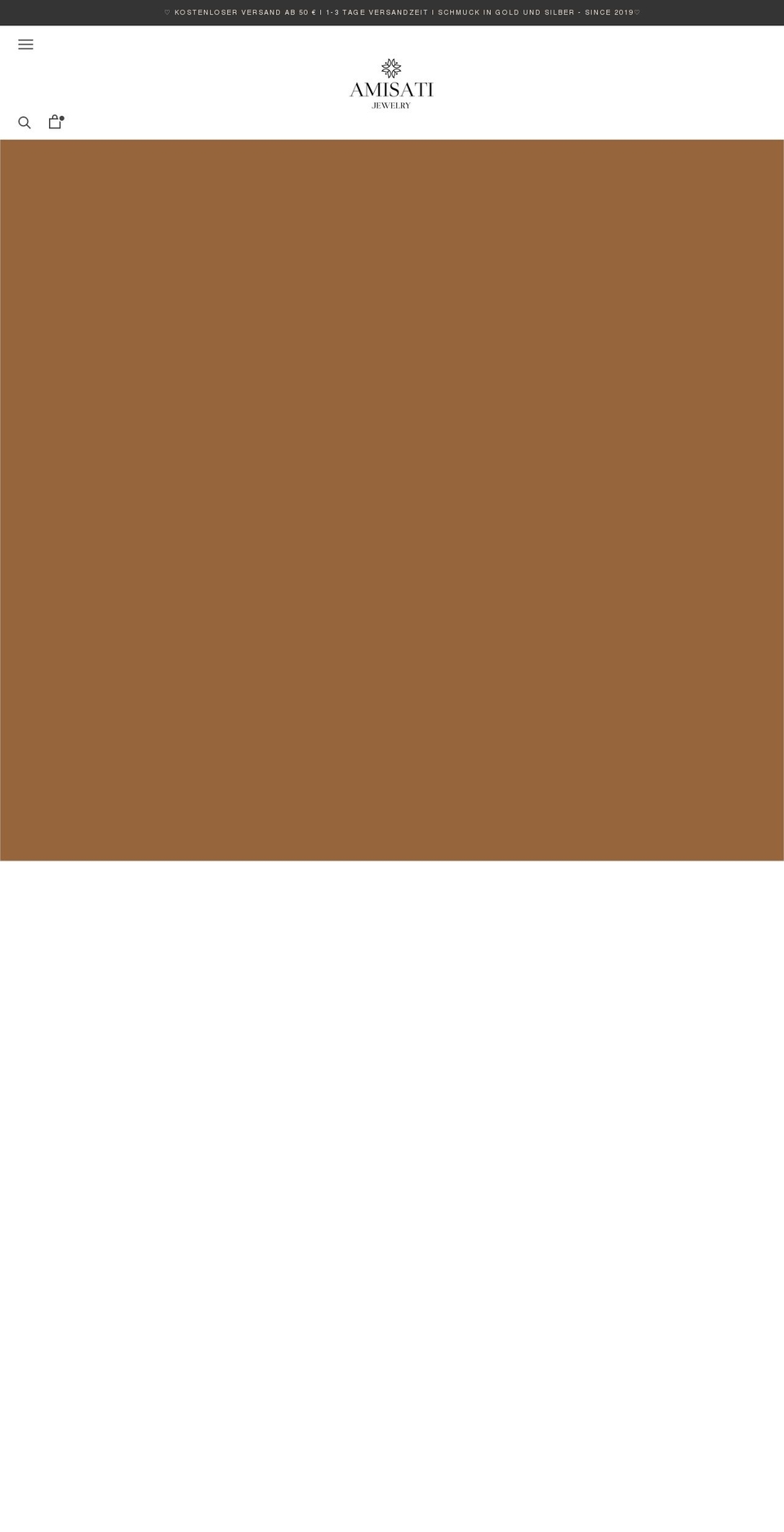 amisati.com shopify website screenshot