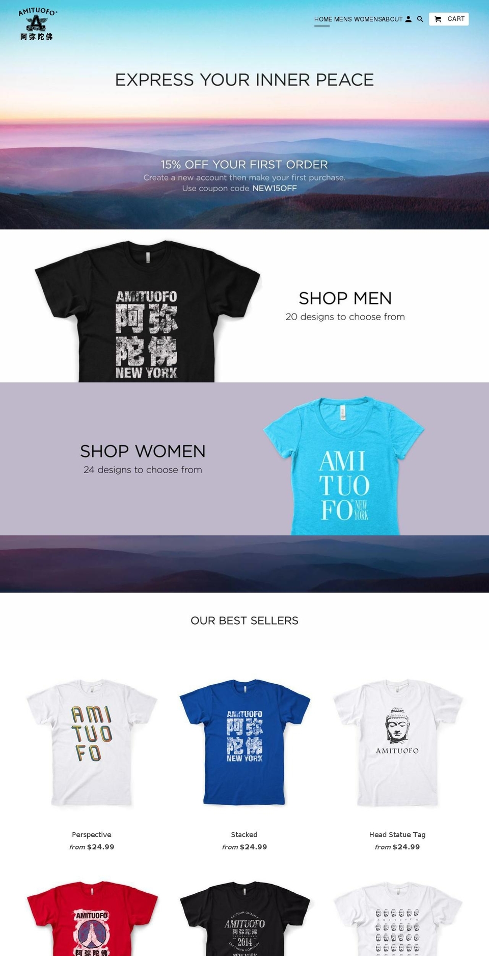 amituofonewyork.com — Shopify storefront screenshot