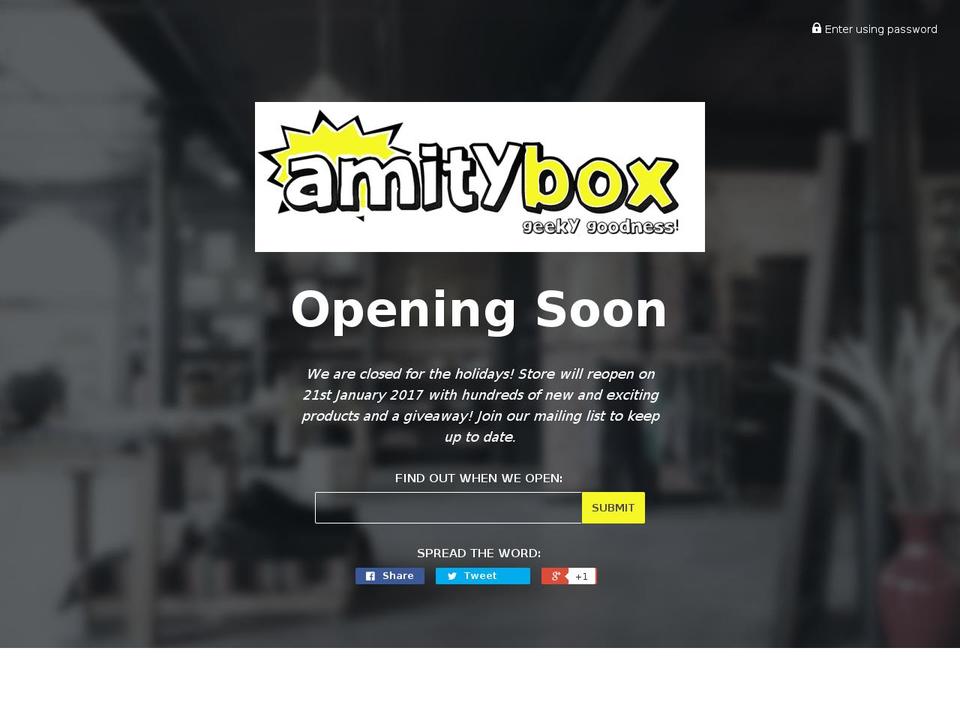 amitybuttons.com shopify website screenshot