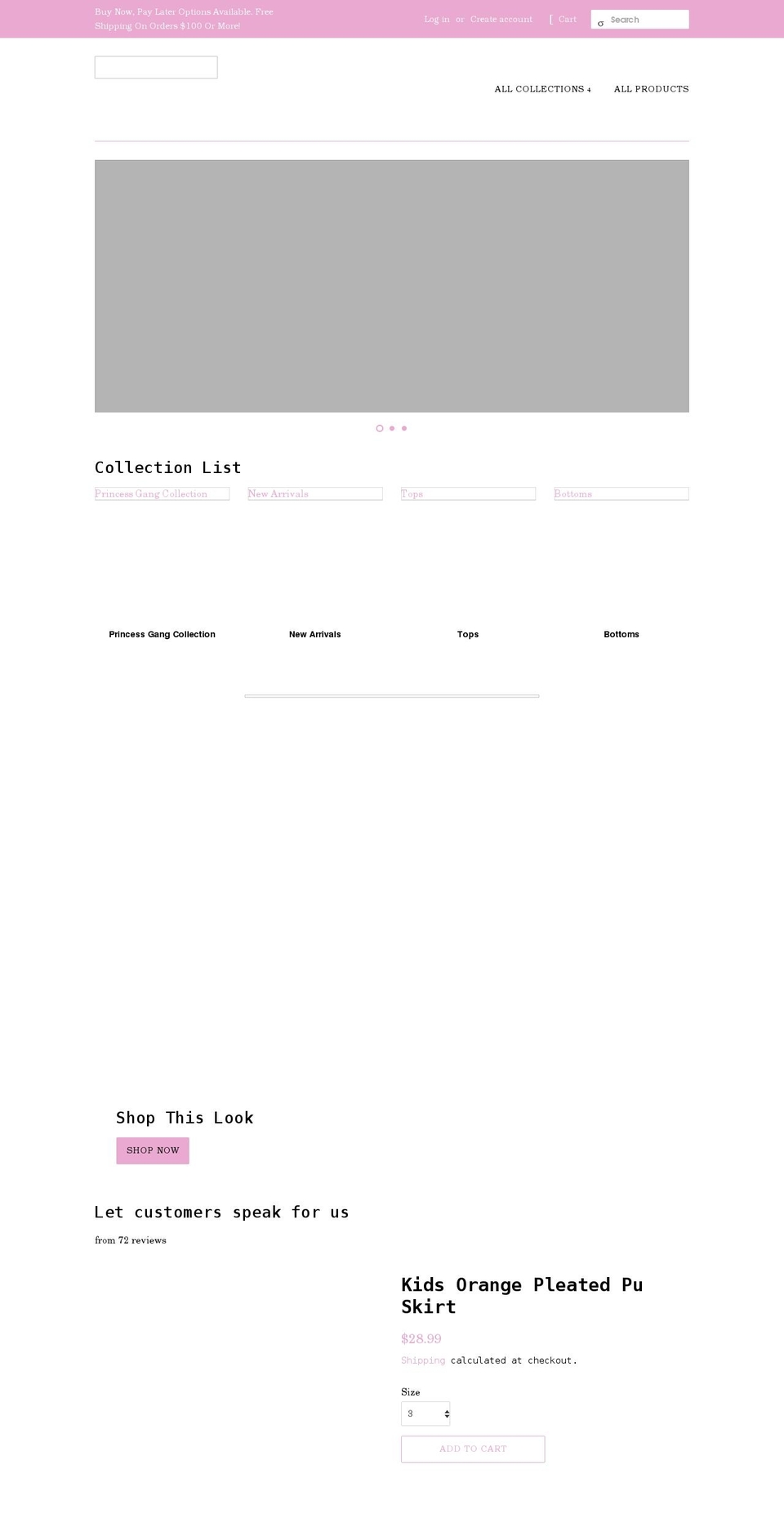 amiyahspalace.com shopify website screenshot