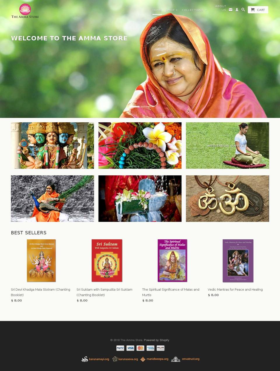 Copy of Amma Theme Shopify theme site example ammastore.org