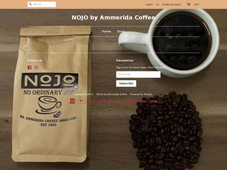 ammeridacoffee.com — Shopify storefront screenshot