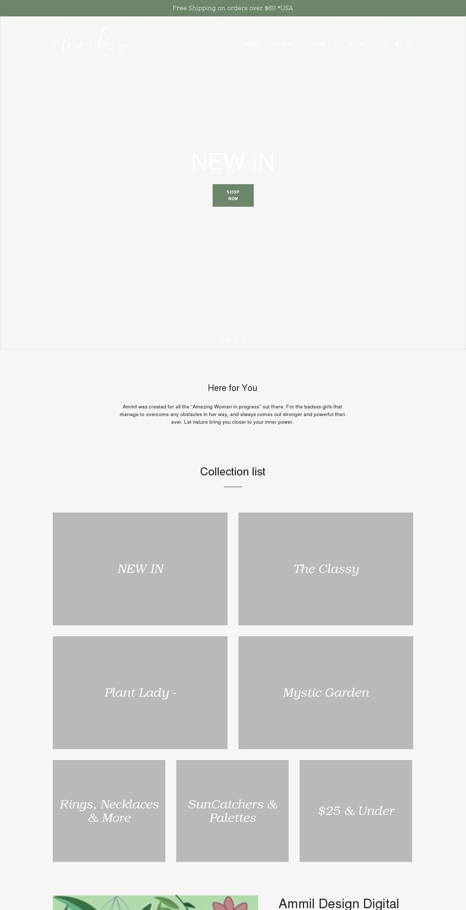 ammildesign.com shopify website screenshot