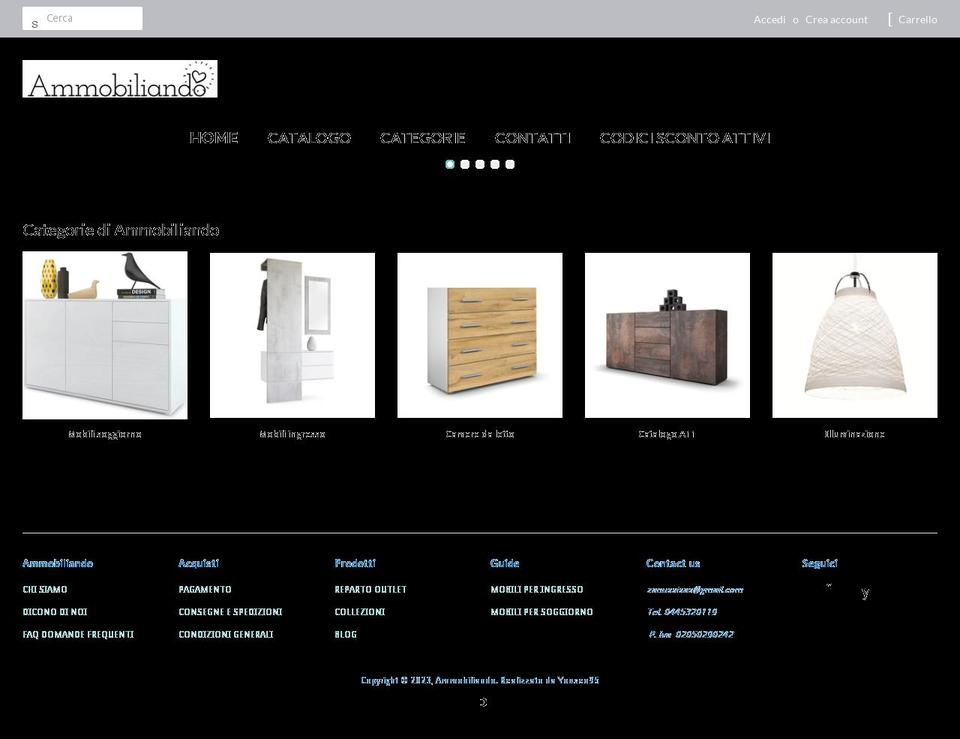 ammobiliando.com — Shopify storefront screenshot