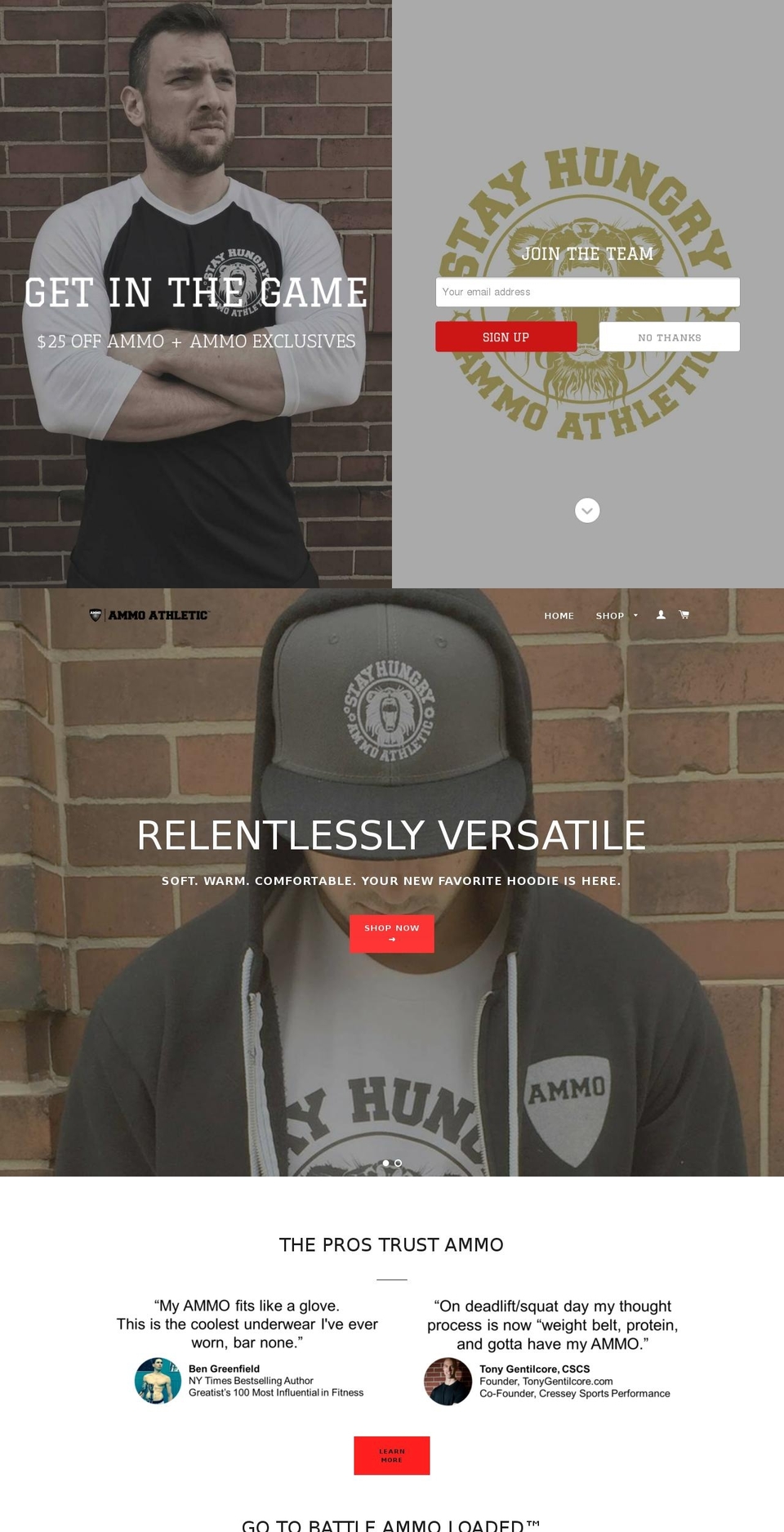 ammostrong.com shopify website screenshot