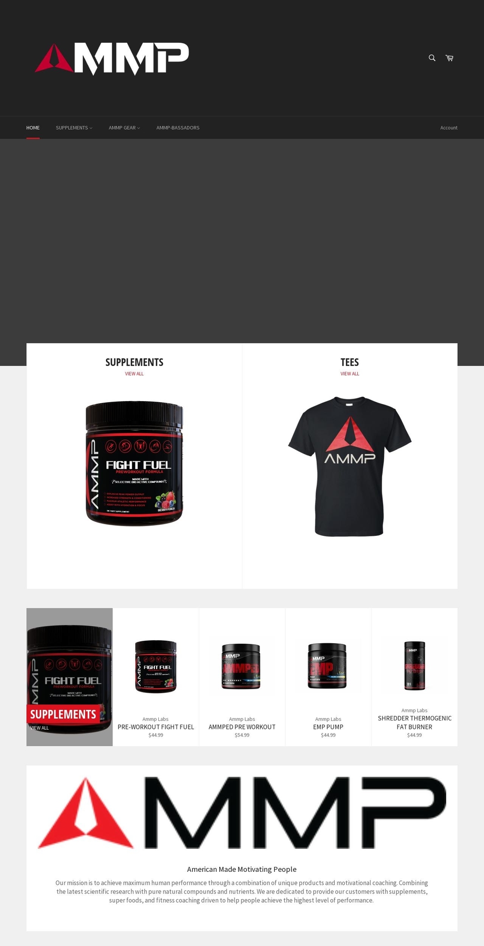 ammplabs.com — Shopify storefront screenshot