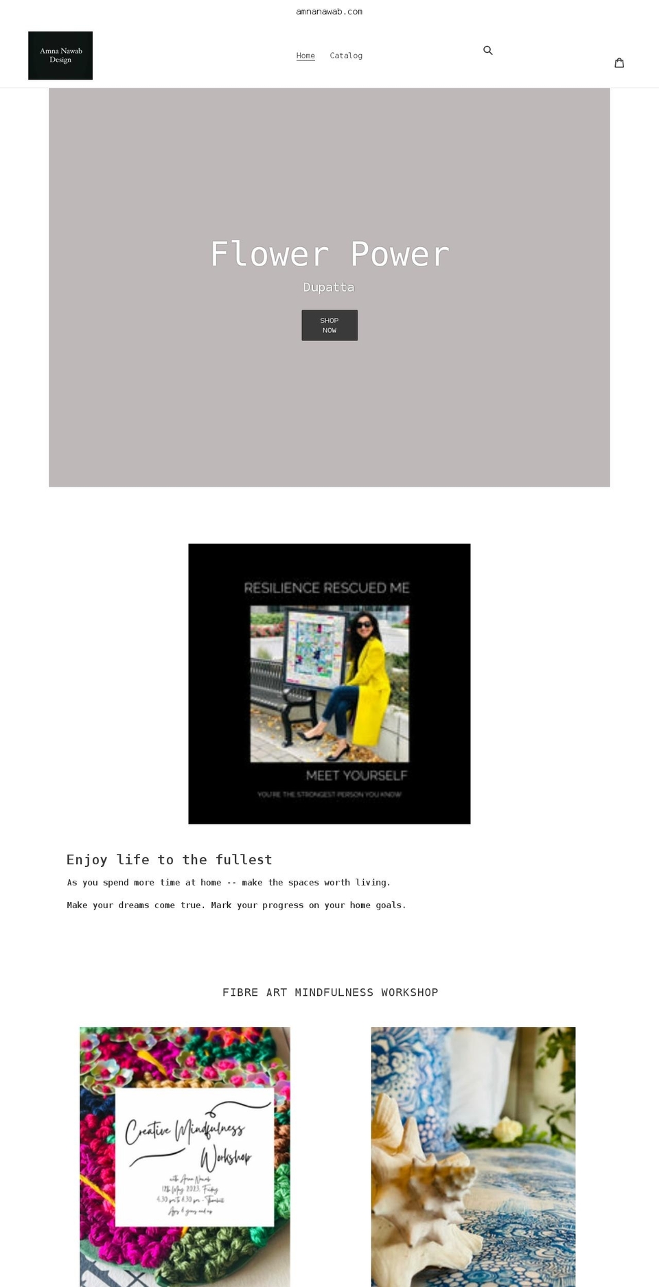 amnanawab.com shopify website screenshot