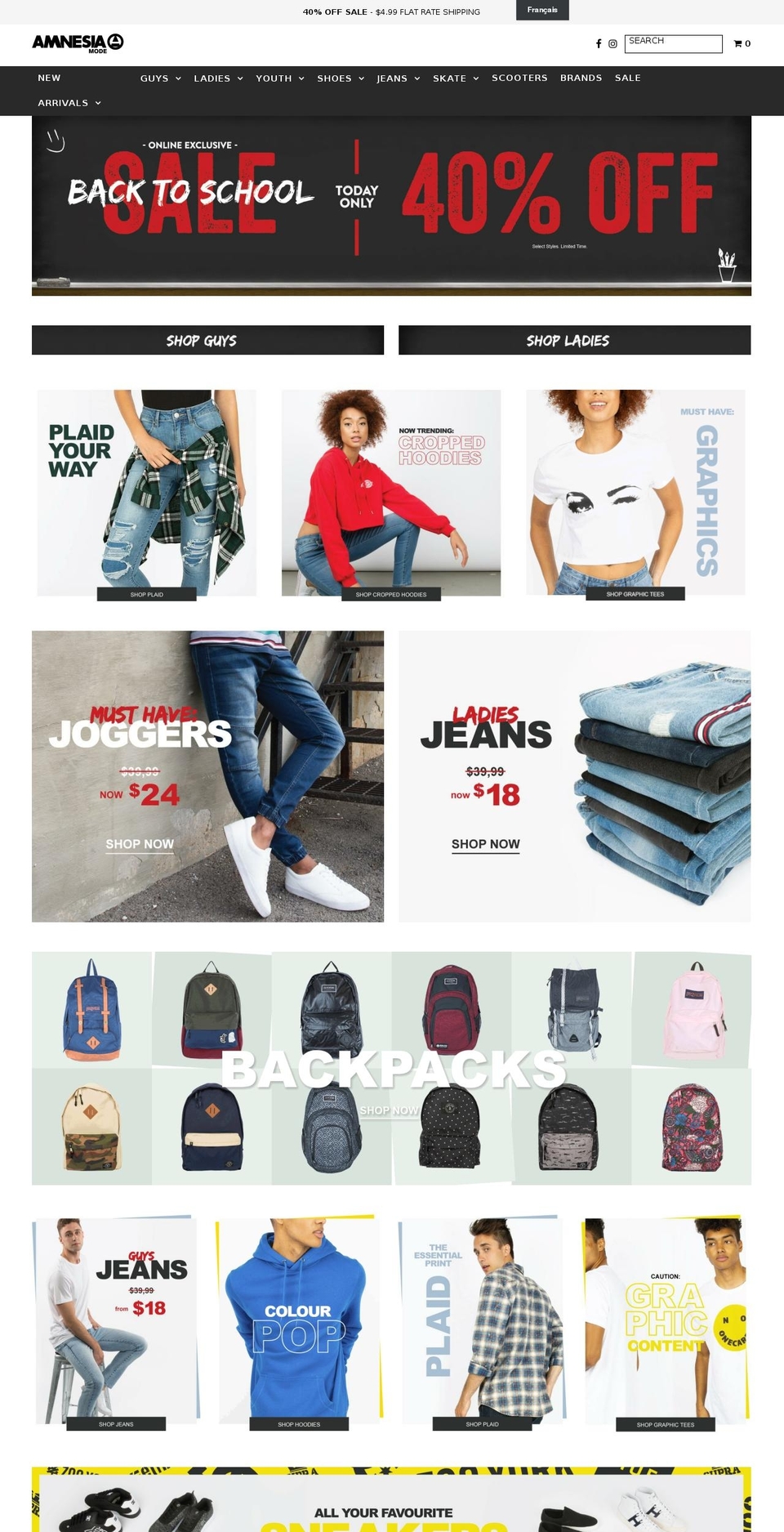 amnesiashop.com — Shopify storefront screenshot