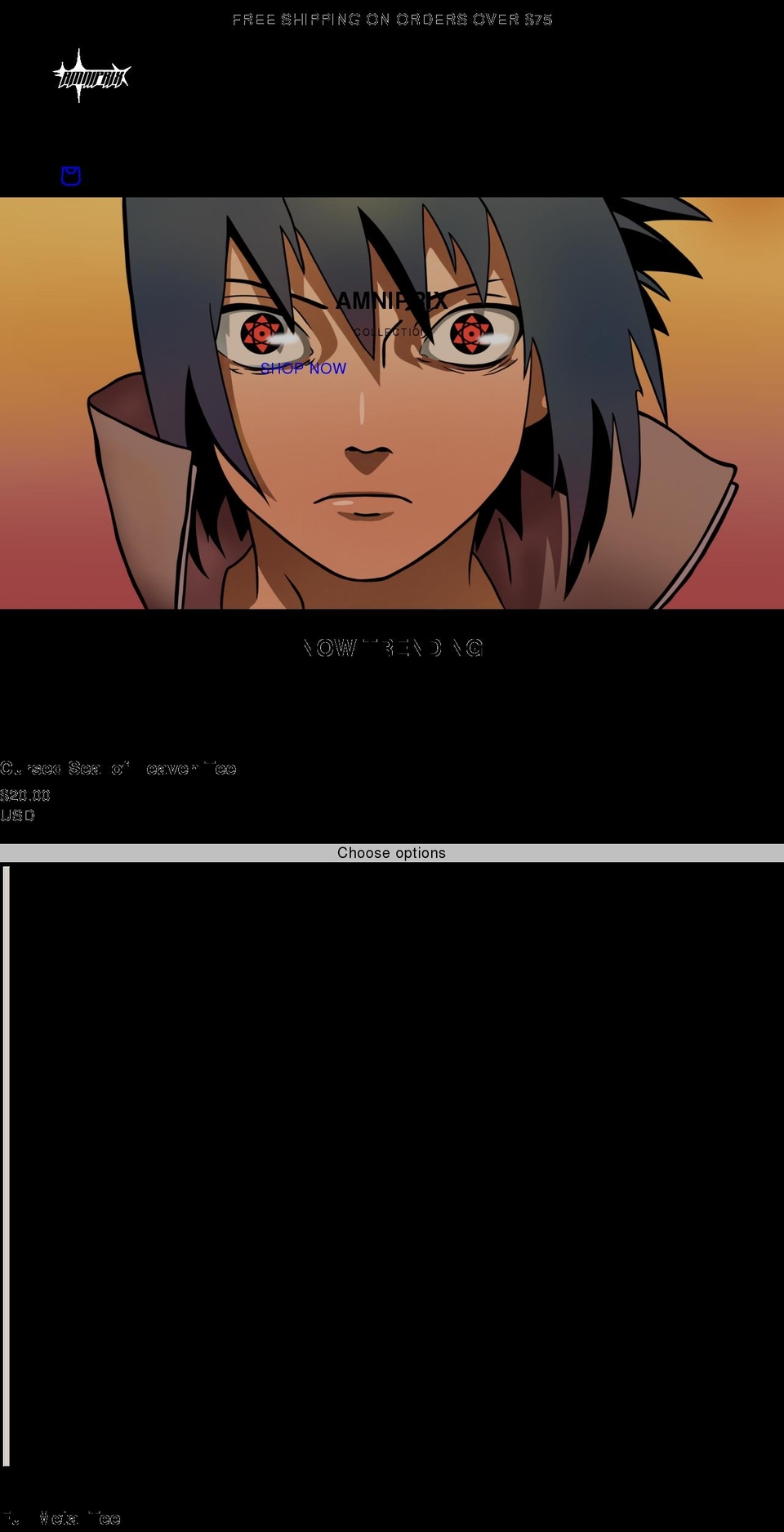 amniprix.com shopify website screenshot