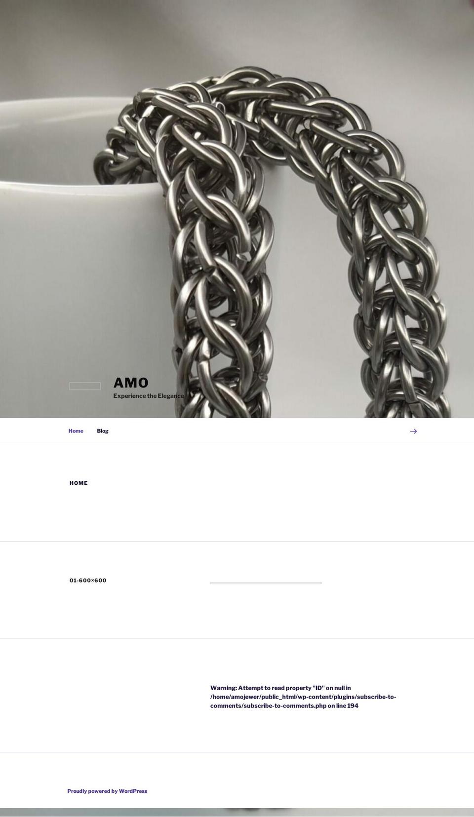 amo-jewelry.com — Shopify storefront screenshot
