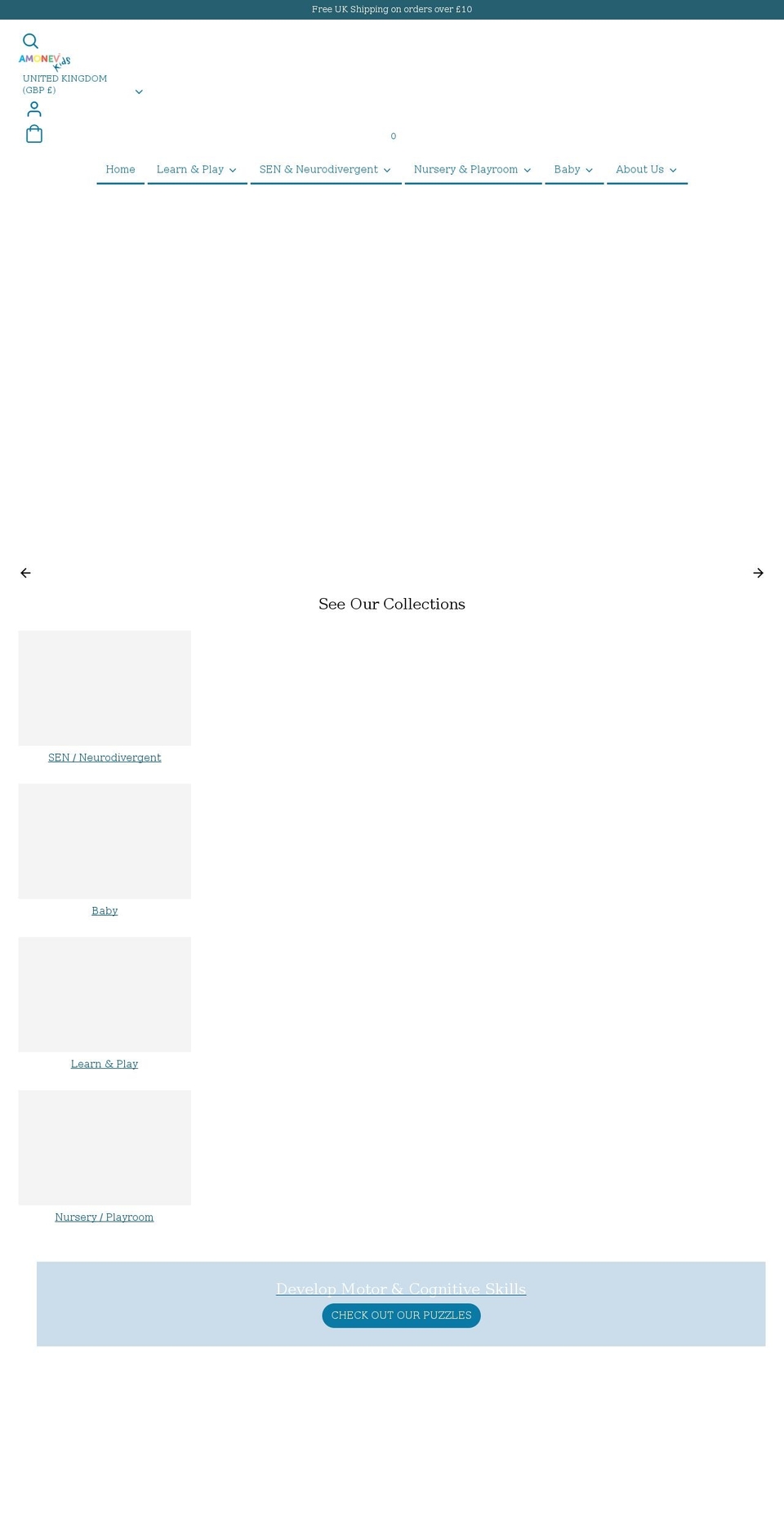 amonev.com shopify website screenshot