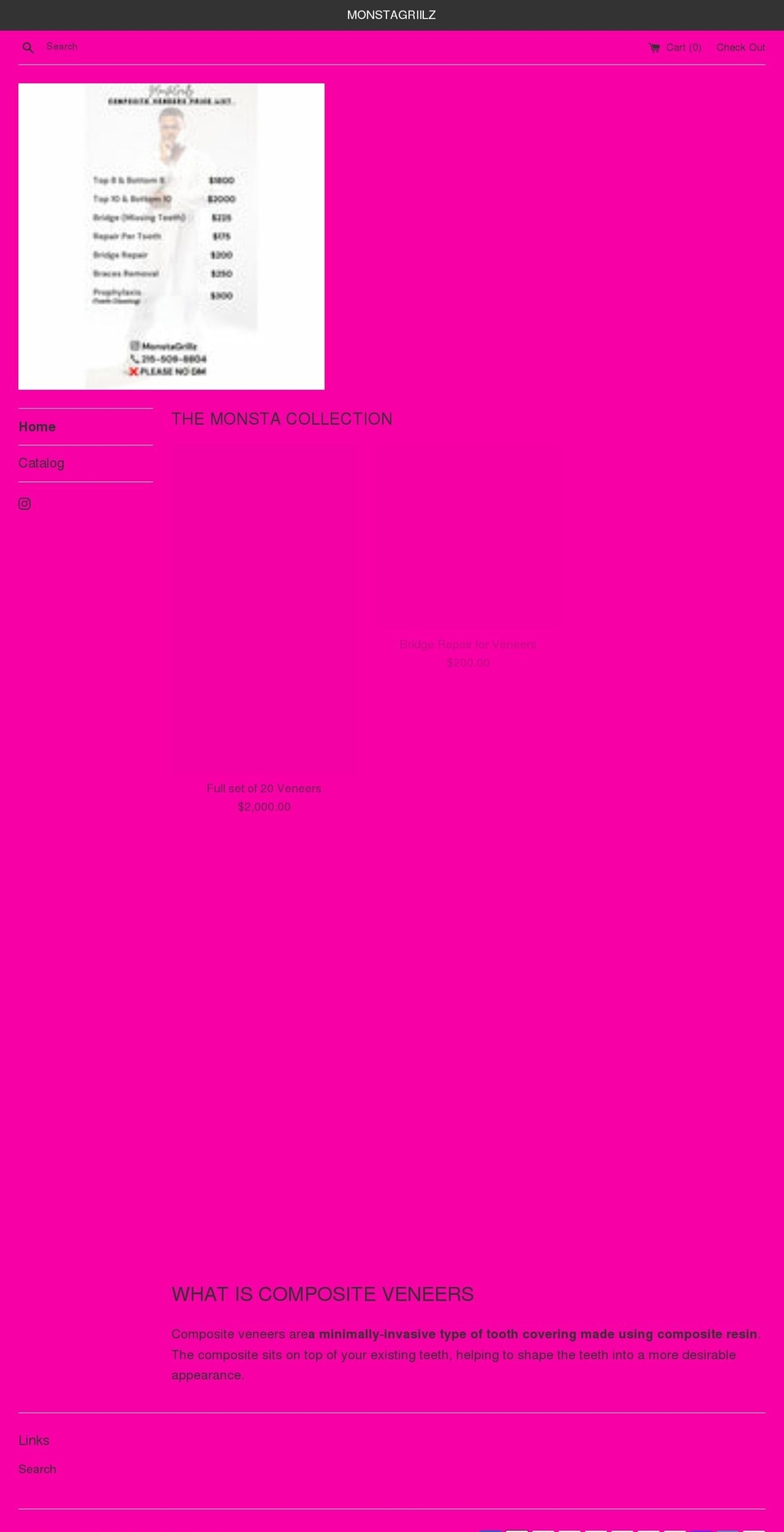 amonstaskloset.com shopify website screenshot