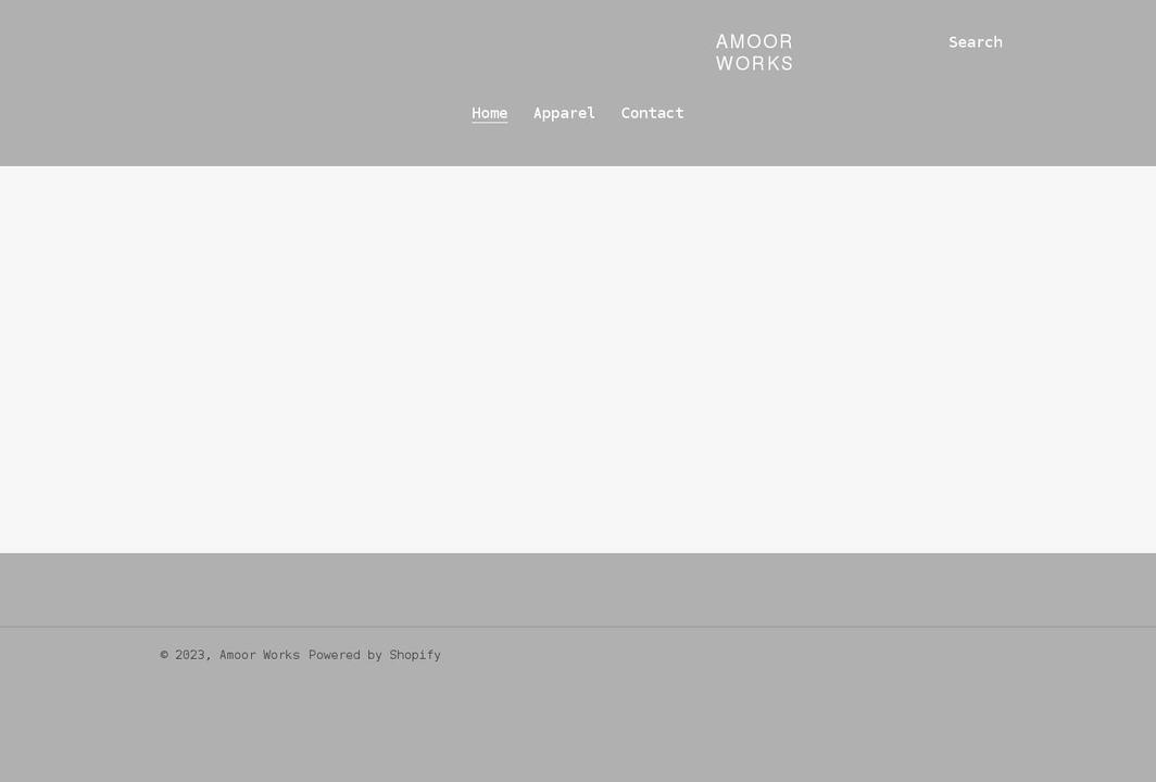 amoorworks.com shopify website screenshot