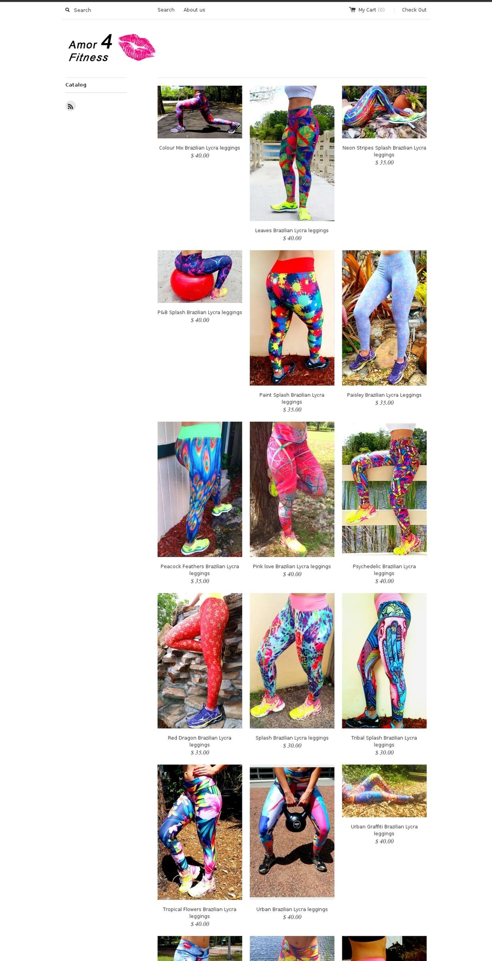 amor4fitness.net shopify website screenshot