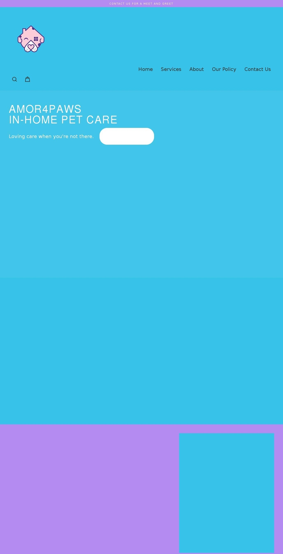 amor4paws.com shopify website screenshot