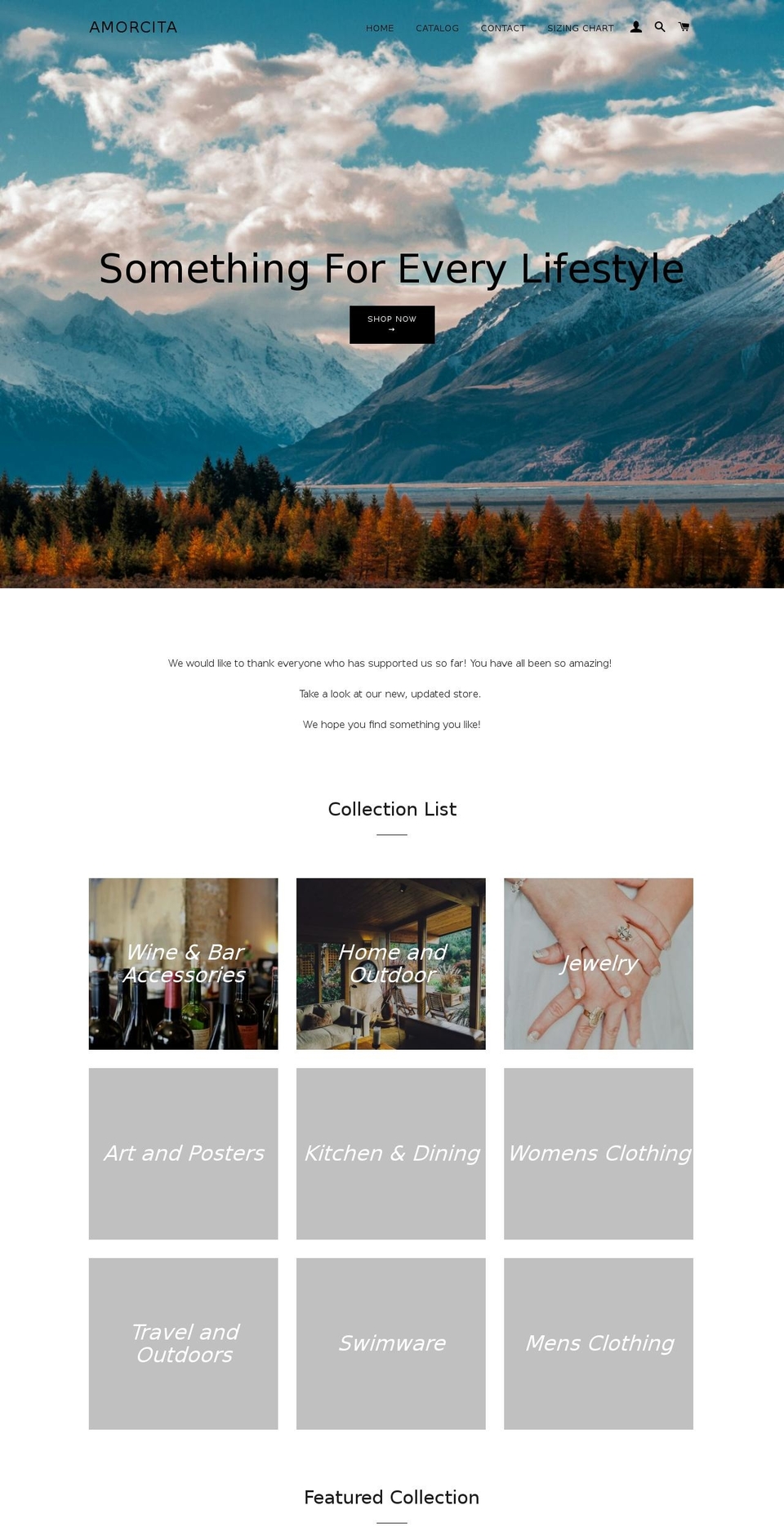 amorcitaaccessories.com — Shopify storefront screenshot