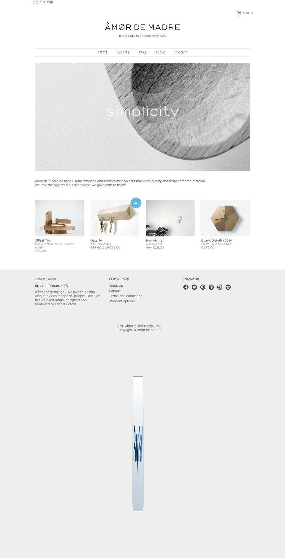 amordemadre.com shopify website screenshot