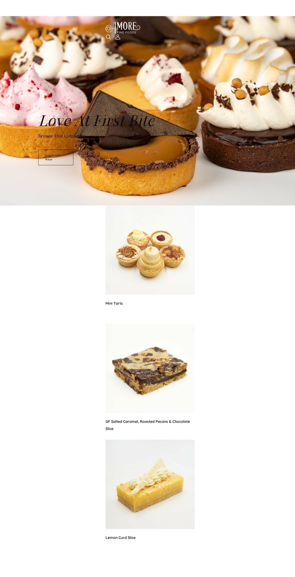 amorefinefoods.com.au shopify website screenshot