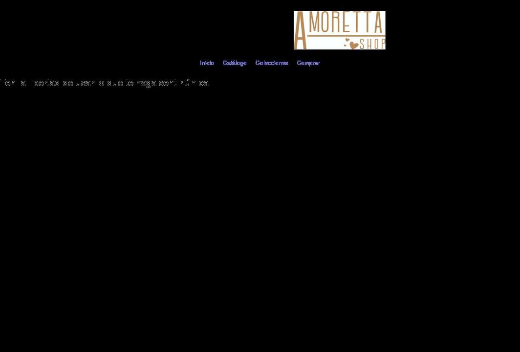 amorettashop.com shopify website screenshot