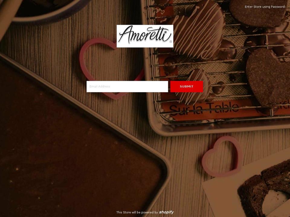 amorettidev.myshopify.com shopify website screenshot