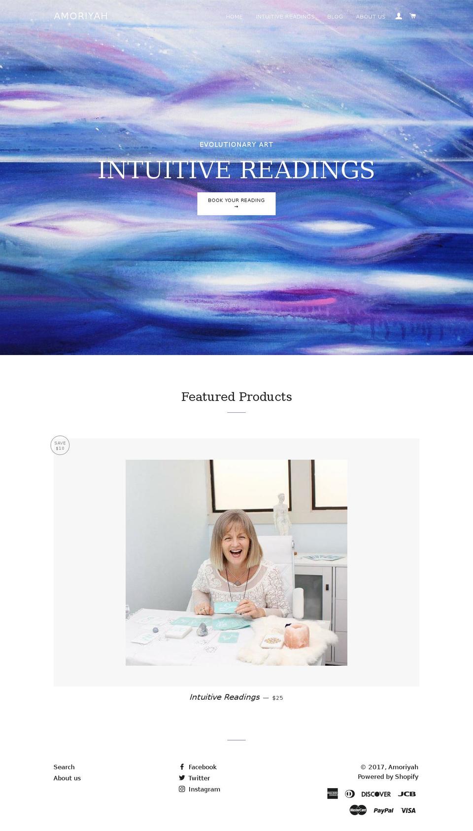 amoriyah.com shopify website screenshot