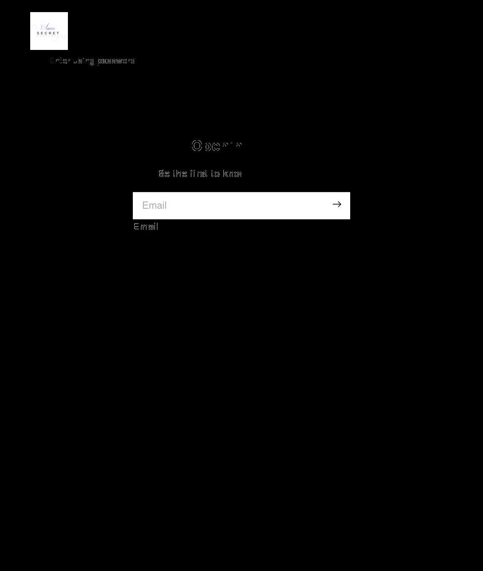 amorsecretboutique.com shopify website screenshot