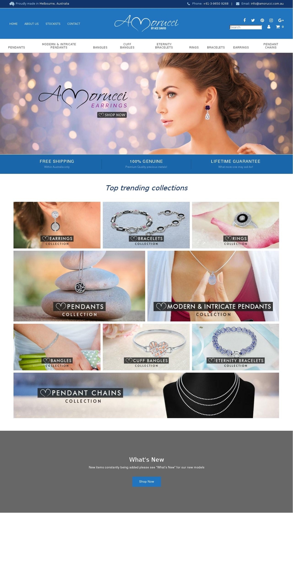 amorucci.com — Shopify storefront screenshot
