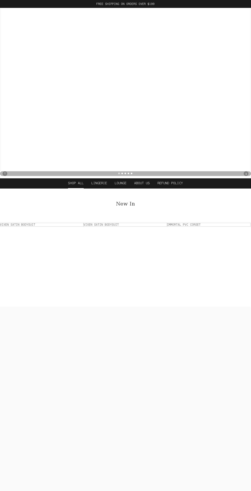 amorydineronewyork.com shopify website screenshot