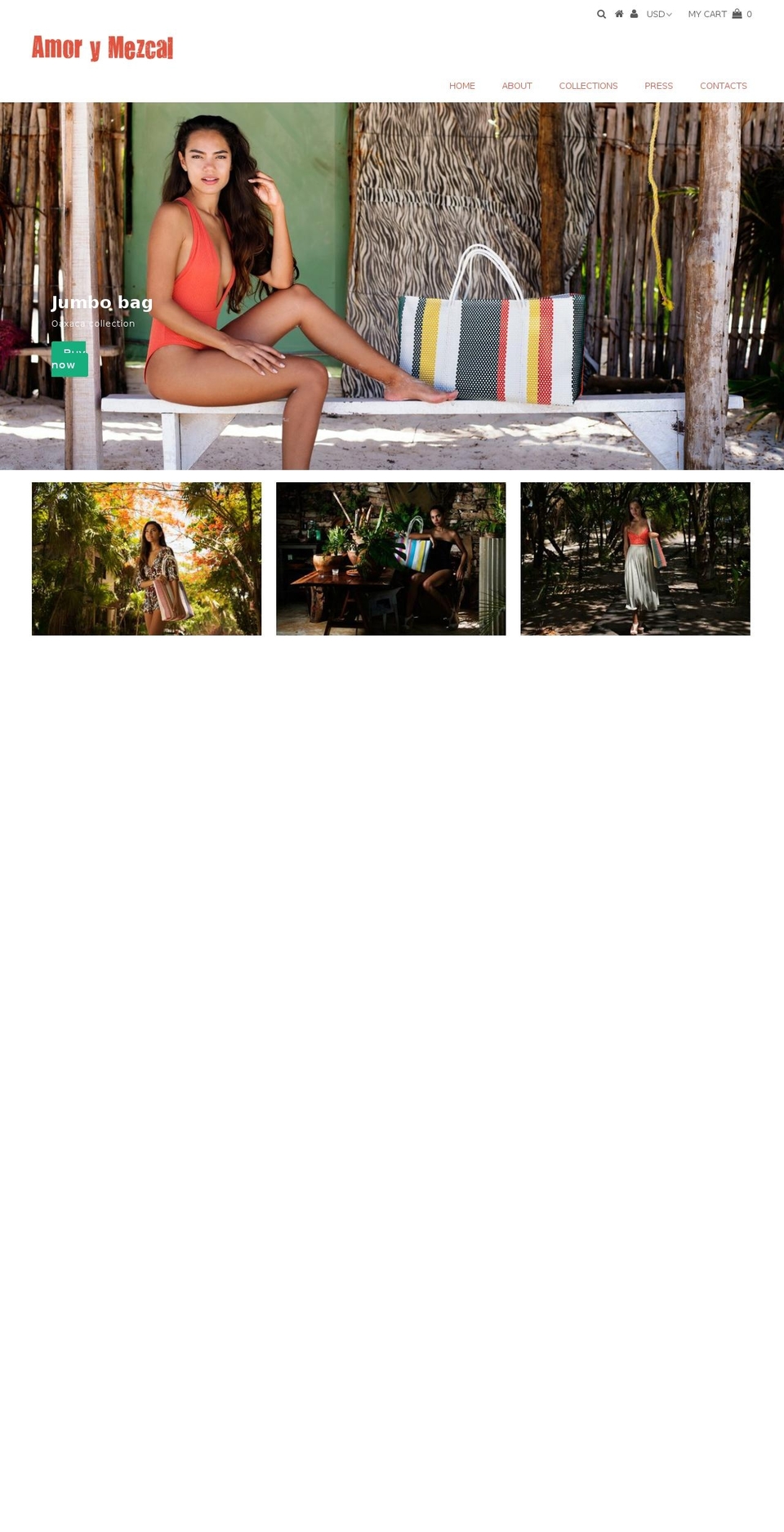 amorymezcalshop.com — Shopify storefront screenshot