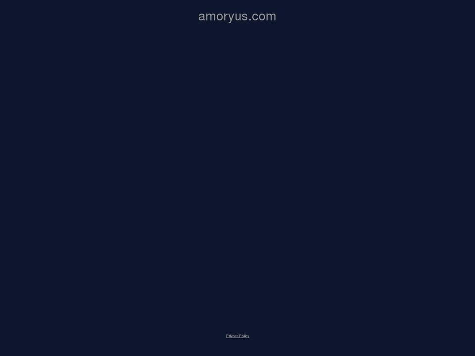 amoryus.com shopify website screenshot