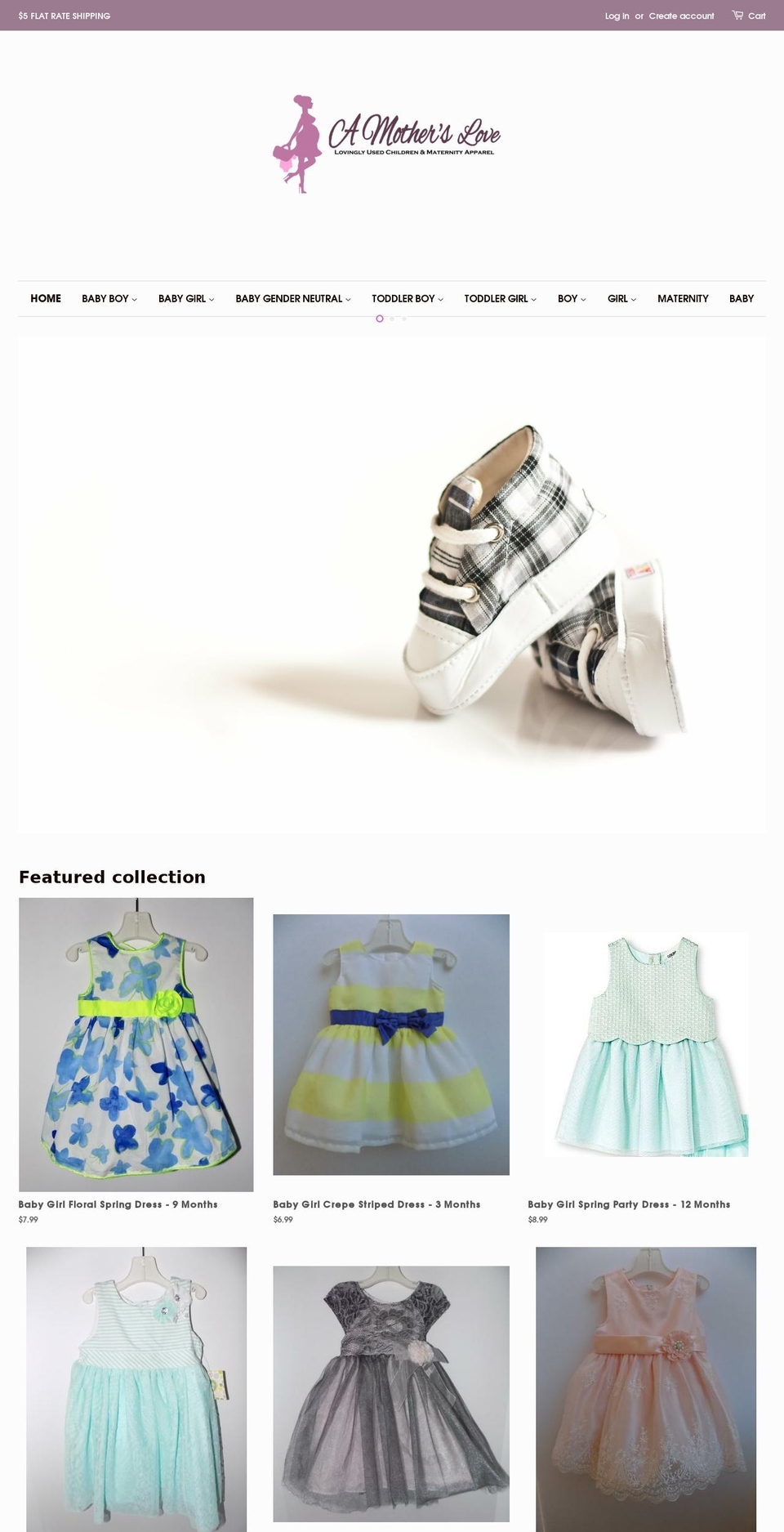 amotherslovellc.com shopify website screenshot