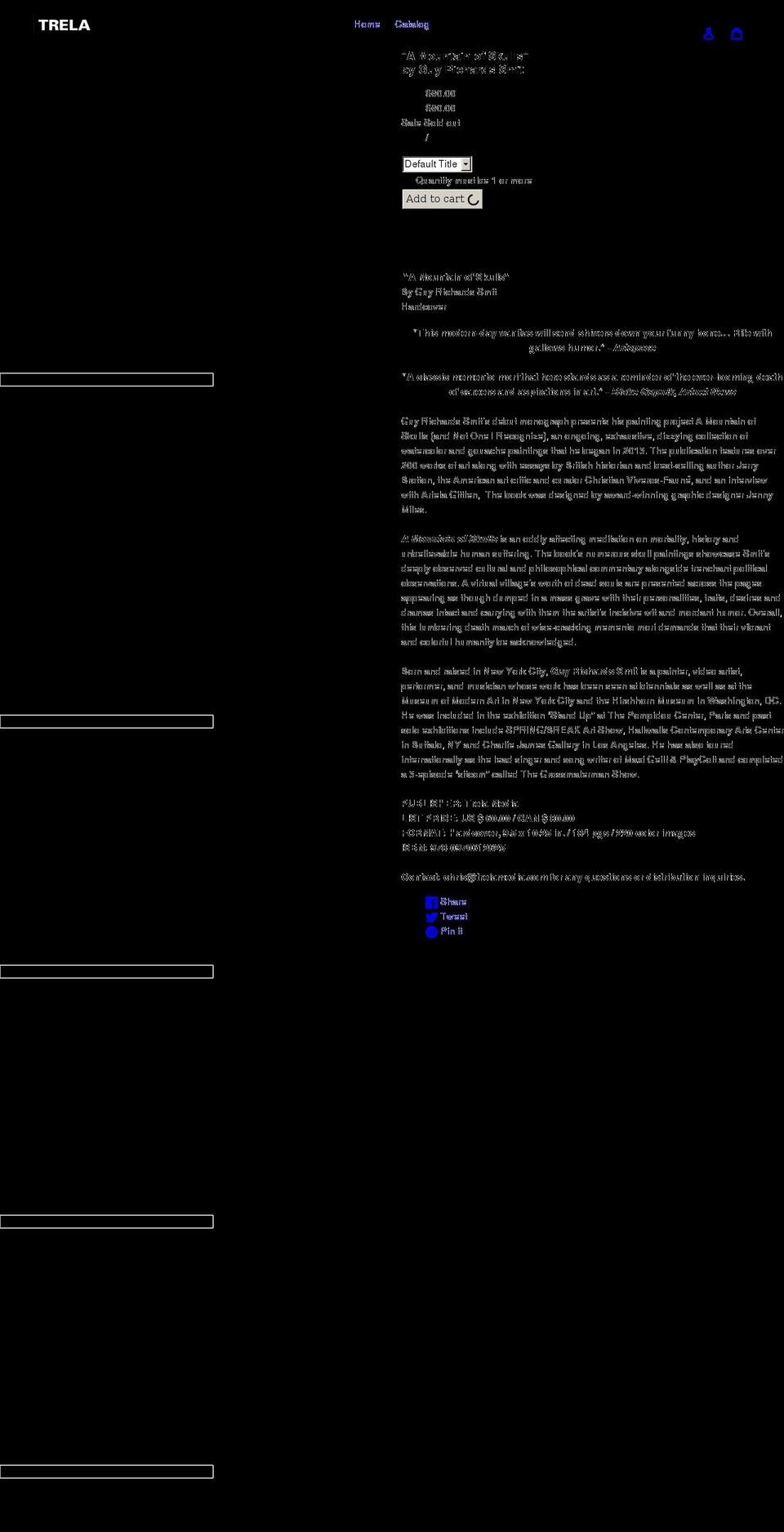 amountainofskulls.com shopify website screenshot
