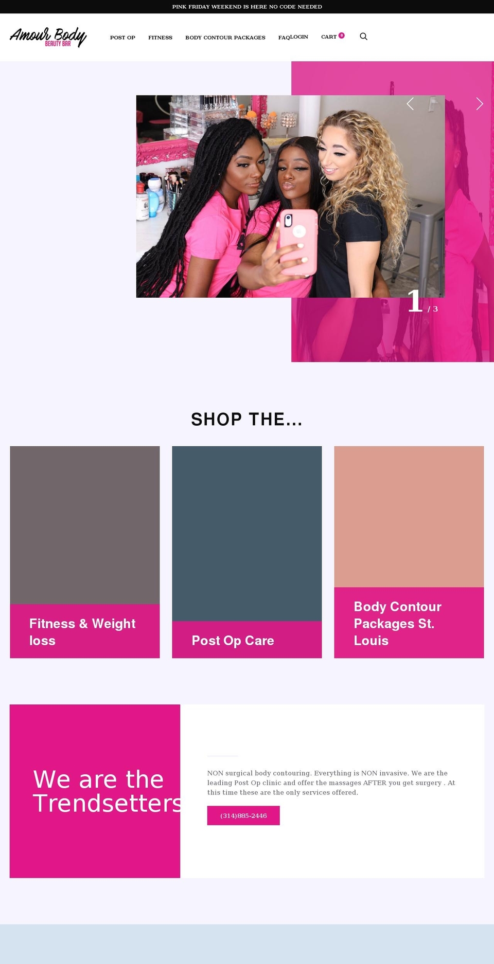 amour-body.myshopify.com shopify website screenshot