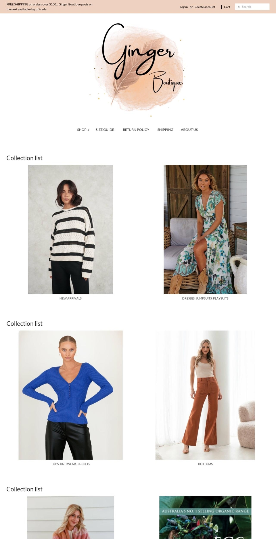 amour-fashion.com.au shopify website screenshot