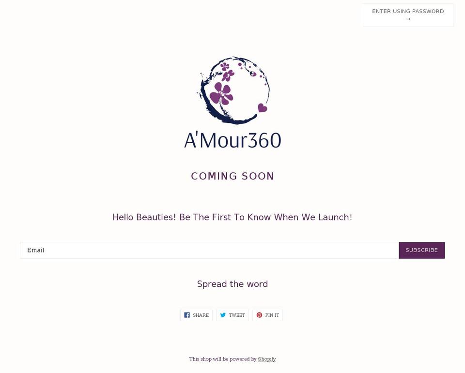 amour360.com — Shopify storefront screenshot