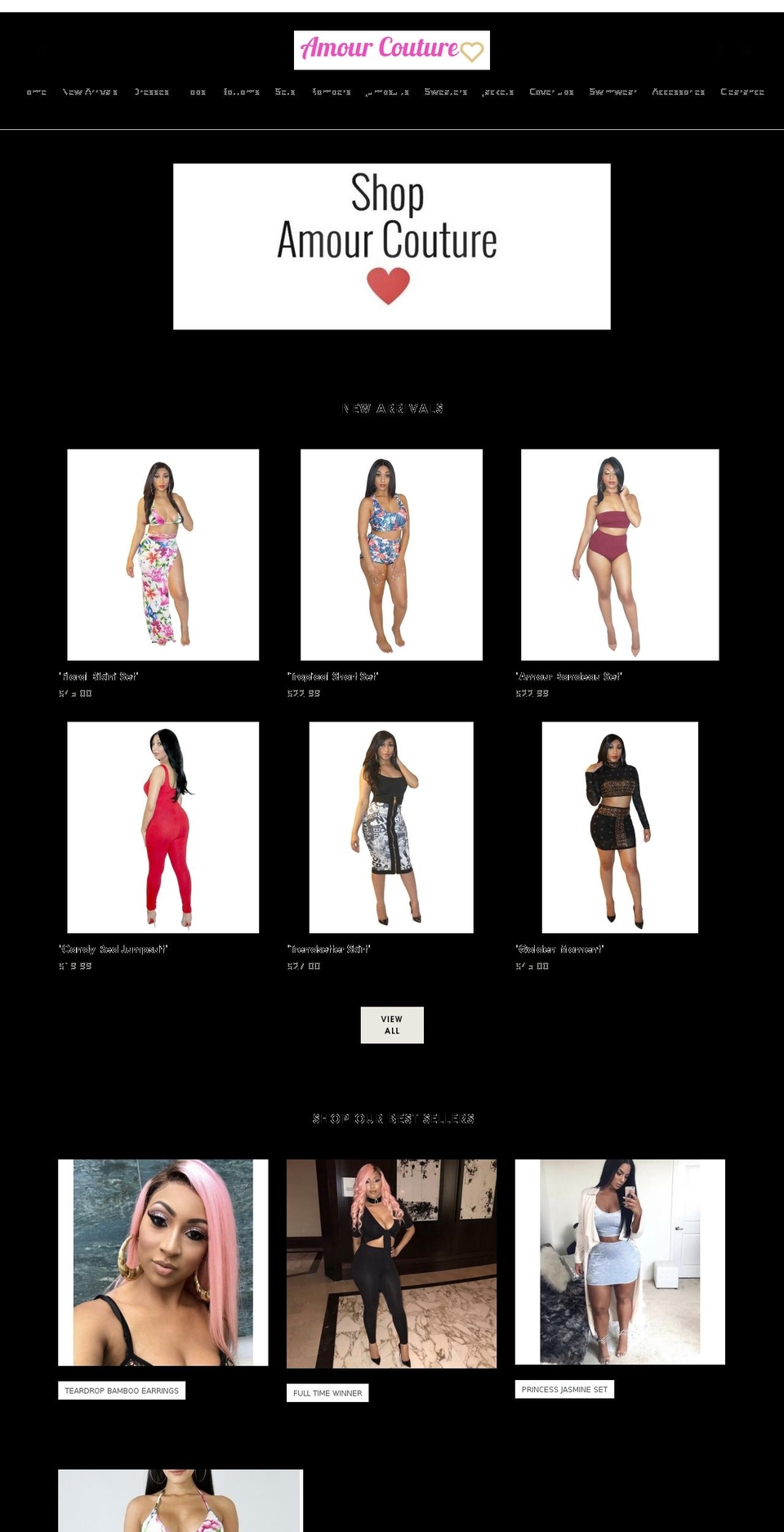 amourcouturestyle.com — Shopify storefront screenshot