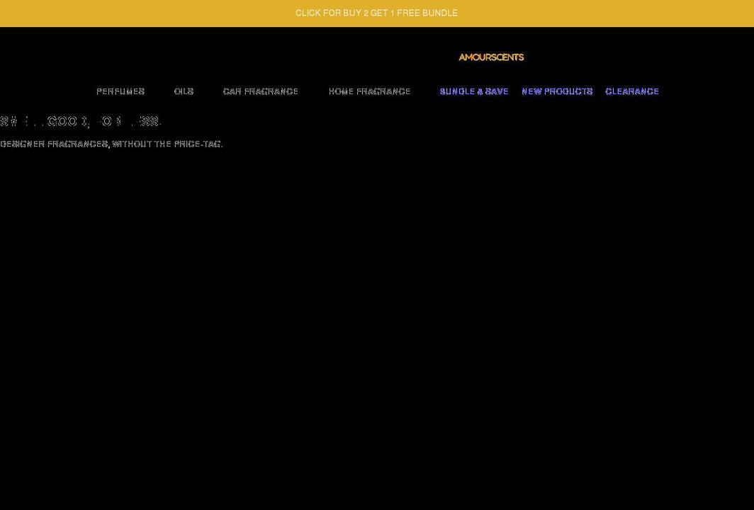 amourscents.com shopify website screenshot