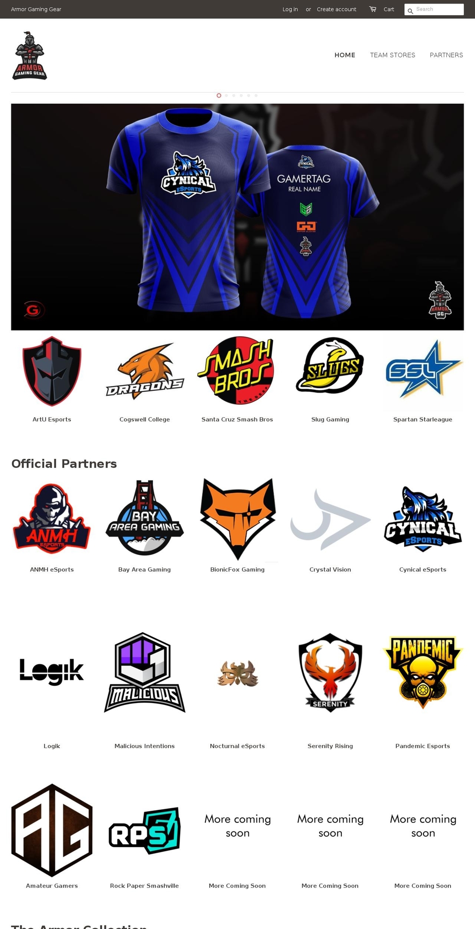 amp-esports-apparel.myshopify.com shopify website screenshot