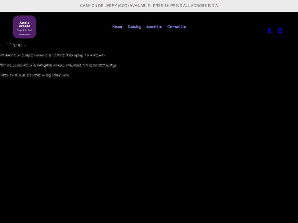 amplearcade.com shopify website screenshot