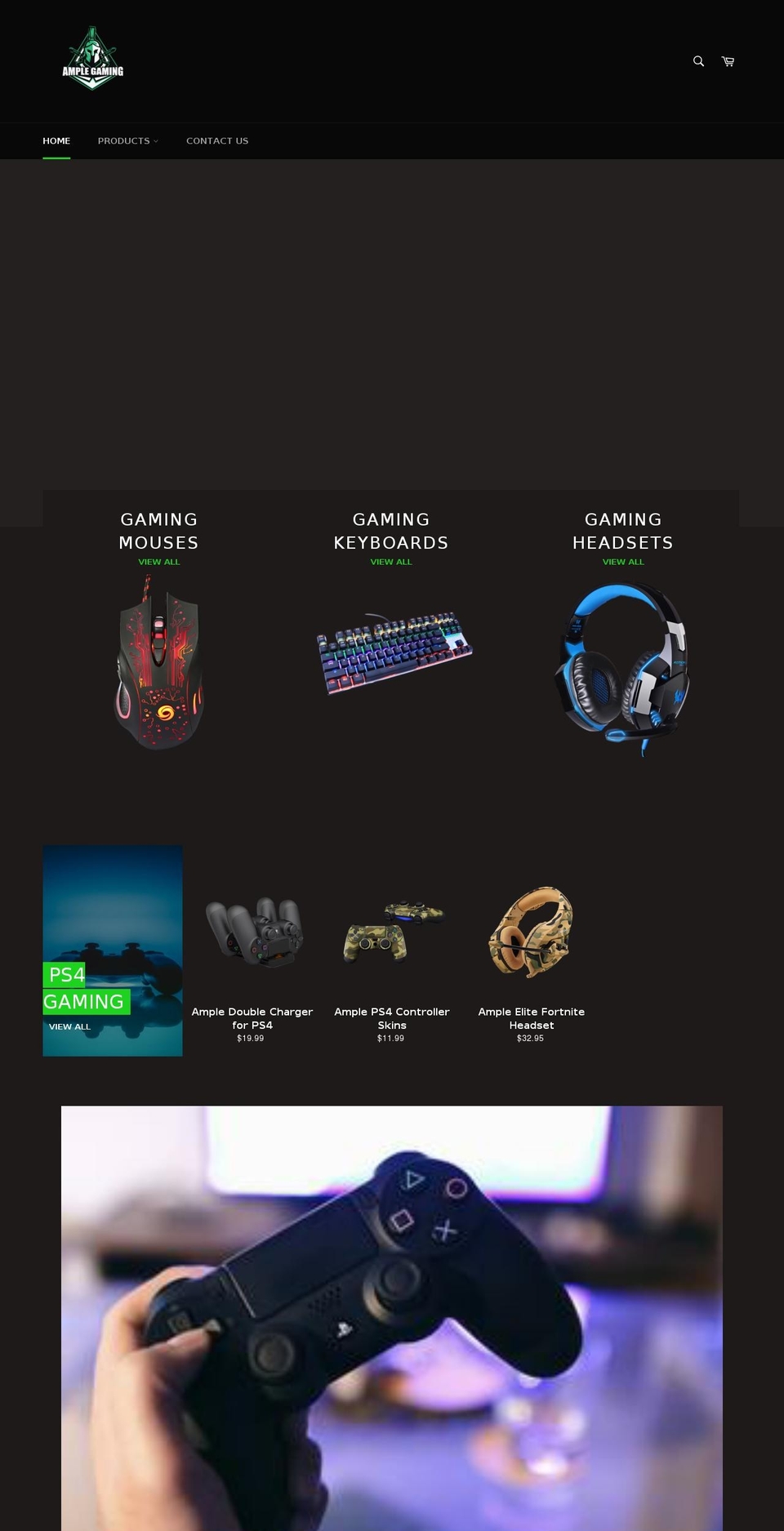 amplegaming.com shopify website screenshot
