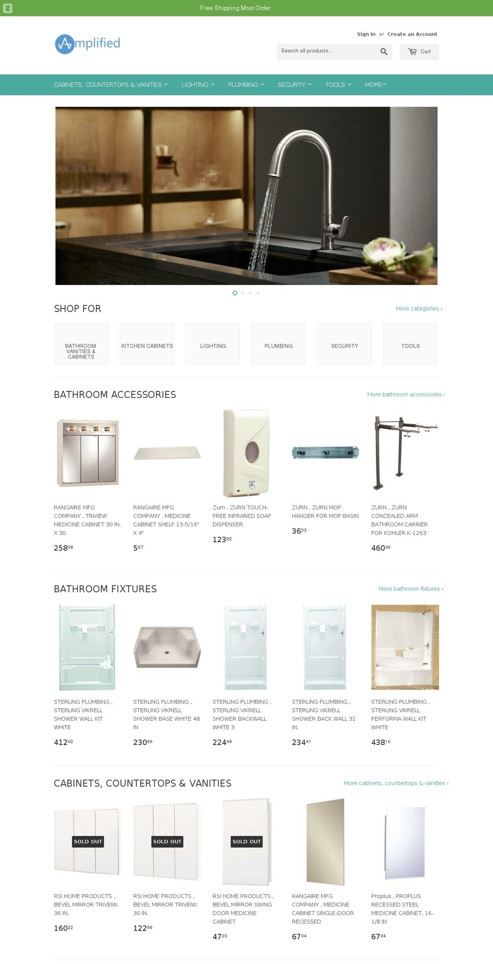 amplifiedestore.com shopify website screenshot