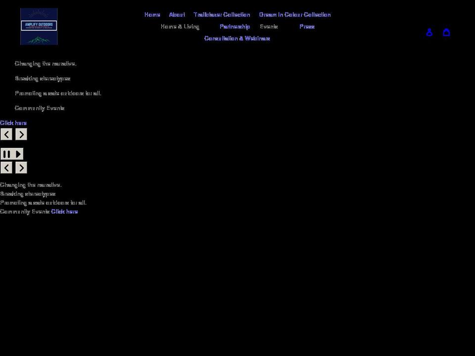 amplify-outdoors.com shopify website screenshot