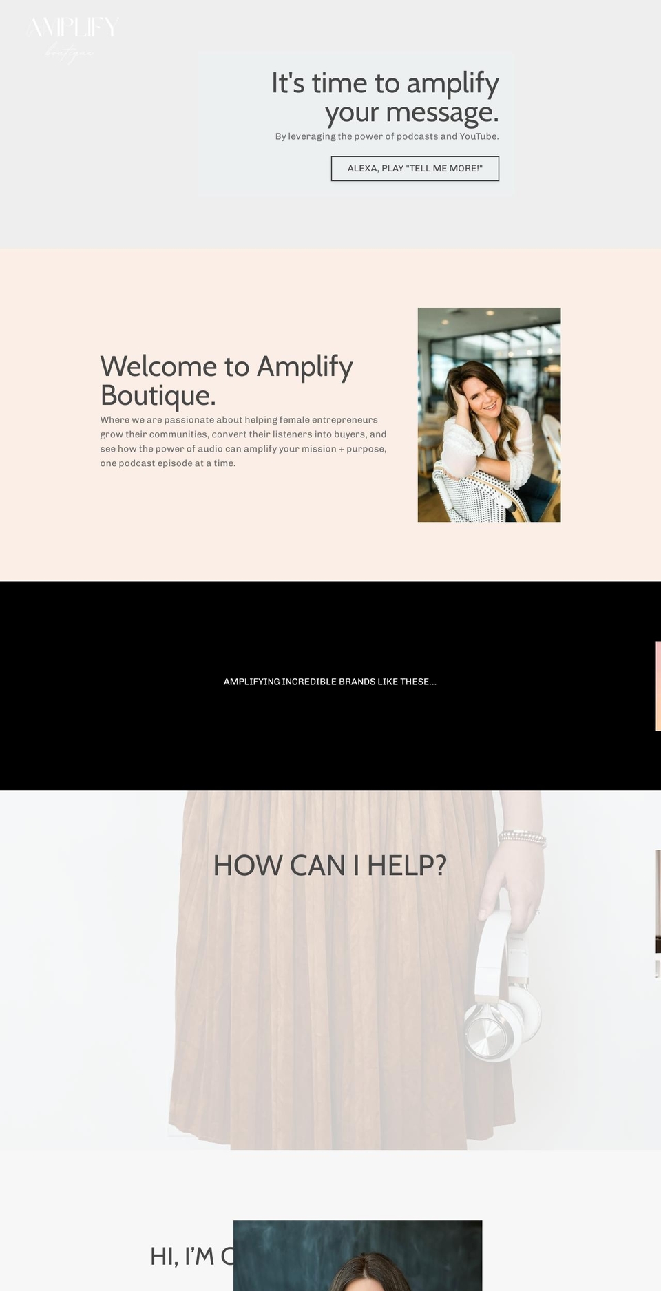 amplifyboutique.com — Shopify storefront screenshot